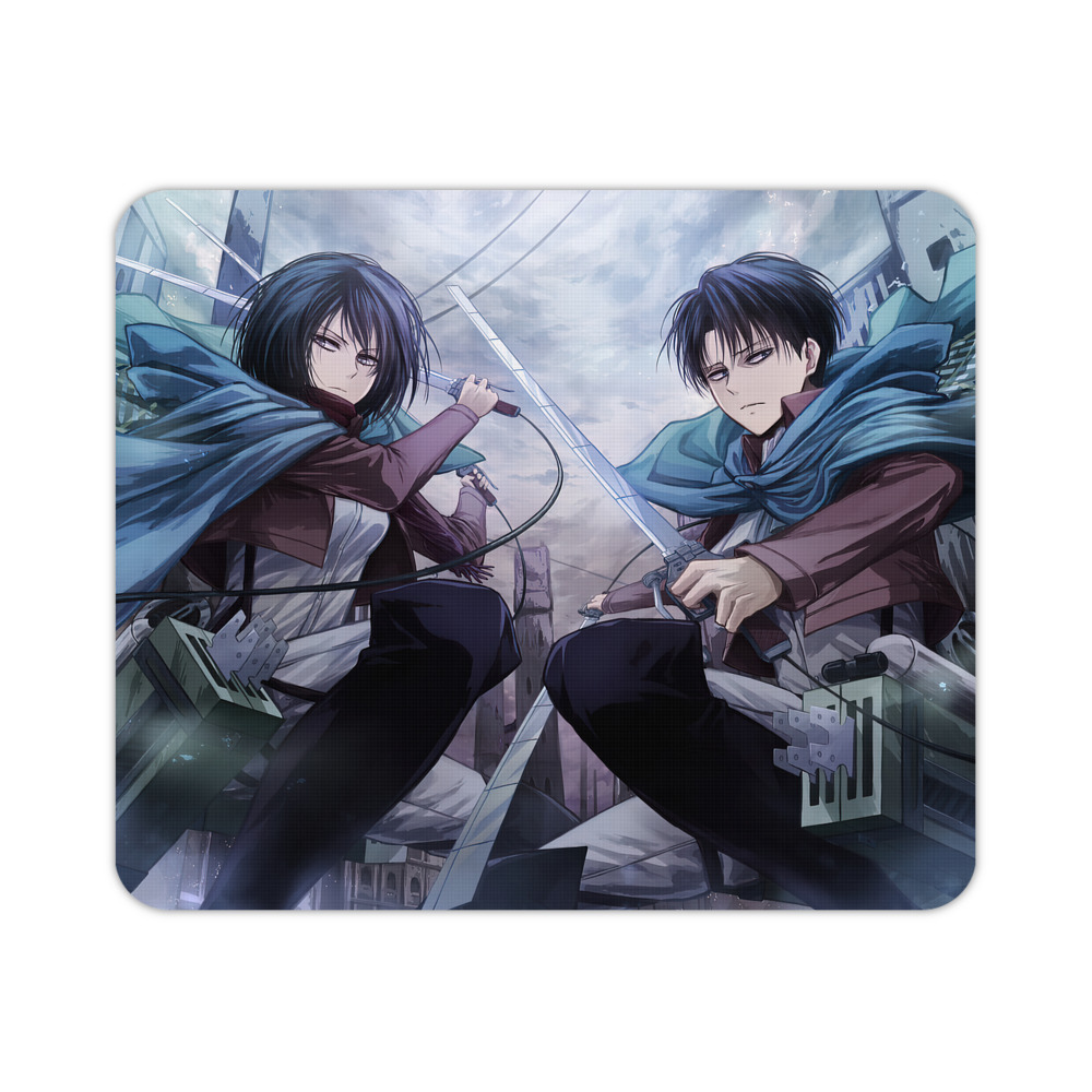 （画像用） 進撃の巨人 Attack on Titan マウスパッド ステッチ加工 ラバー素材 防水 滑り止め 超薄型 ゲーミング/オフィス対応
