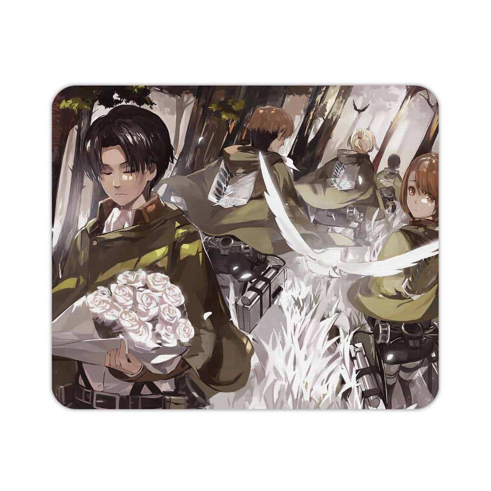 （画像用） 進撃の巨人 Attack on Titan マウスパッド ステッチ加工 ラバー素材 防水 滑り止め 超薄型 ゲーミング/オフィス対応