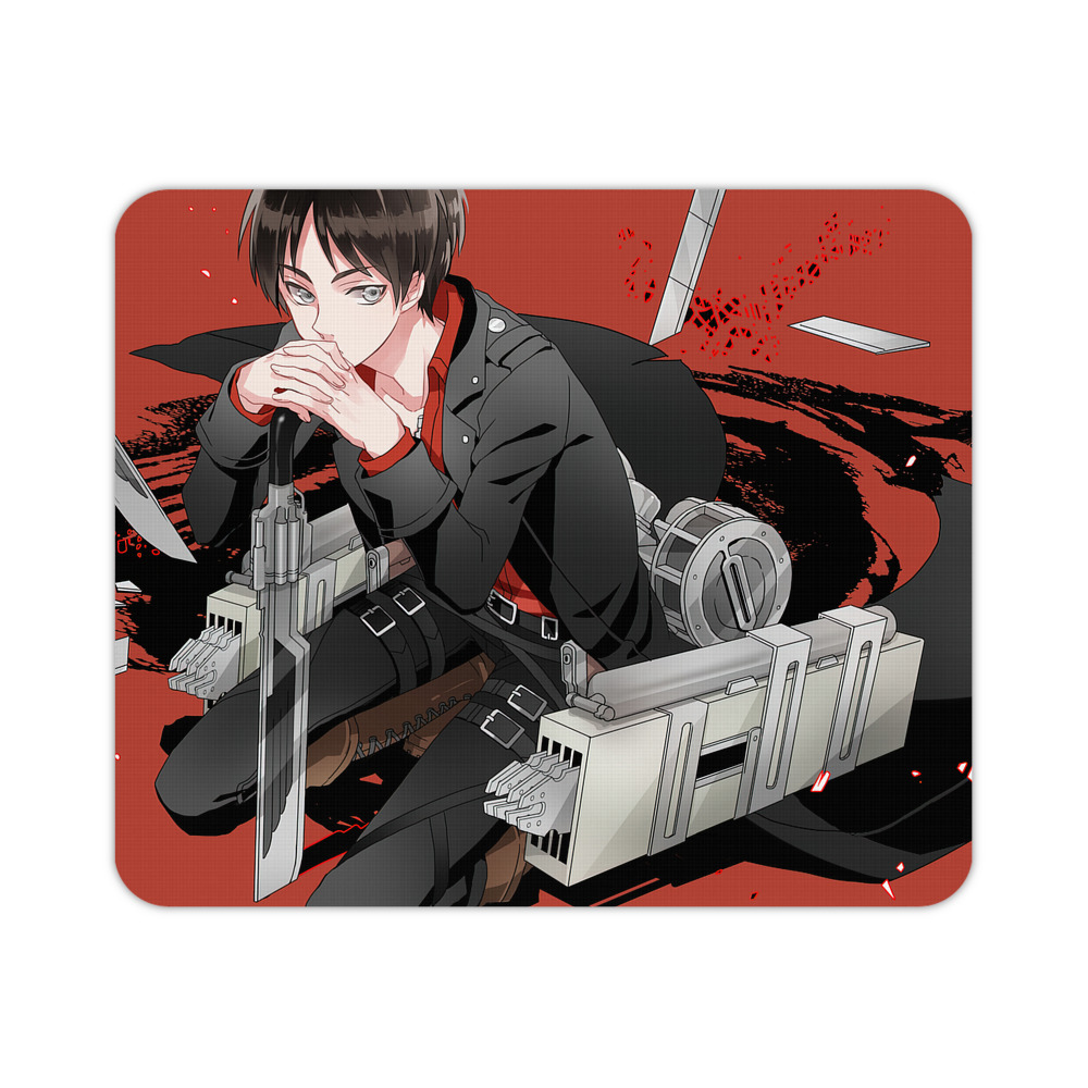 （画像用） 進撃の巨人 Attack on Titan マウスパッド ステッチ加工 ラバー素材 防水 滑り止め 超薄型 ゲーミング/オフィス対応