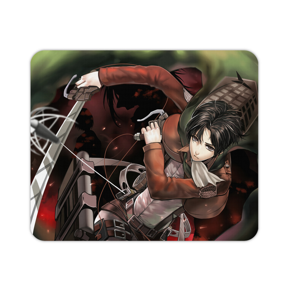（画像用） 進撃の巨人 Attack on Titan マウスパッド ステッチ加工 ラバー素材 防水 滑り止め 超薄型 ゲーミング/オフィス対応