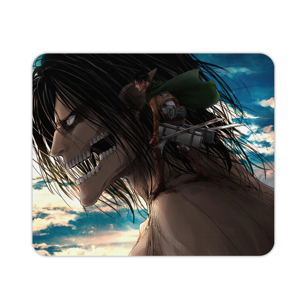 （画像用） 進撃の巨人 Attack on Titan マウスパッド ステッチ加工 ラバー素材 防水 滑り止め 超薄型 ゲーミング/オフィス対応