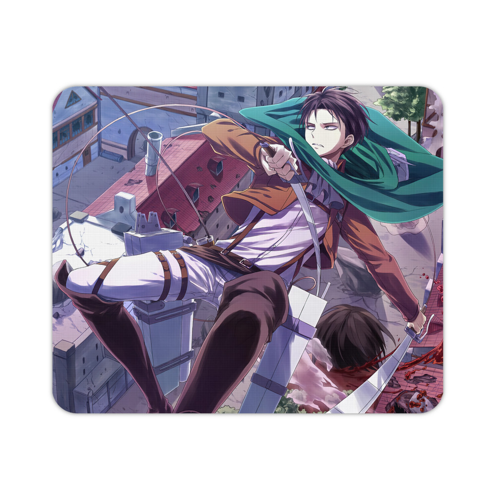 （画像用） 進撃の巨人 Attack on Titan マウスパッド ステッチ加工 ラバー素材 防水 滑り止め 超薄型 ゲーミング/オフィス対応