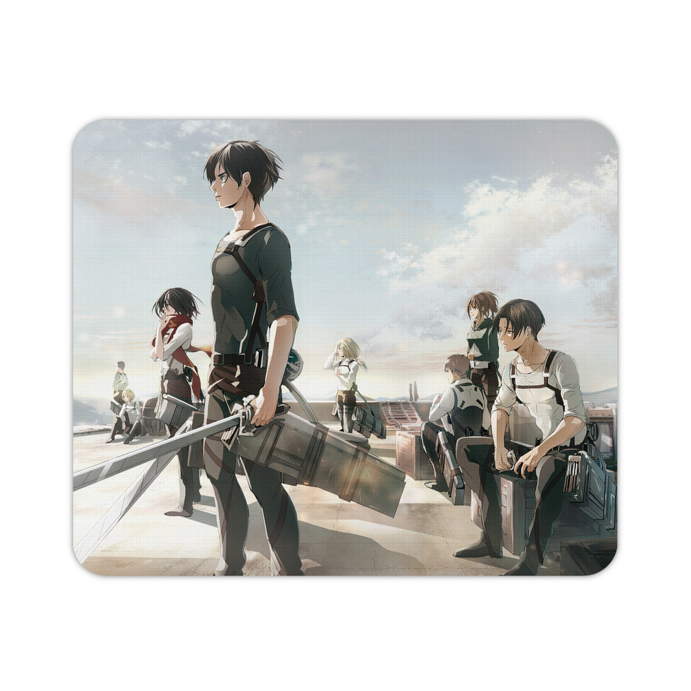 （画像用） 進撃の巨人 Attack on Titan マウスパッド ステッチ加工 ラバー素材 防水 滑り止め 超薄型 ゲーミング/オフィス対応