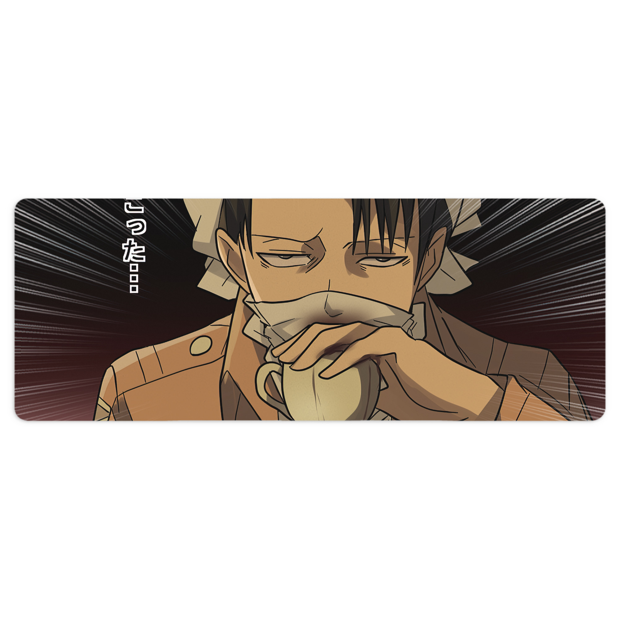（画像用） 進撃の巨人 Attack on Titan ステッチ加工 大判デスクマット／滑り止めマウスパッド