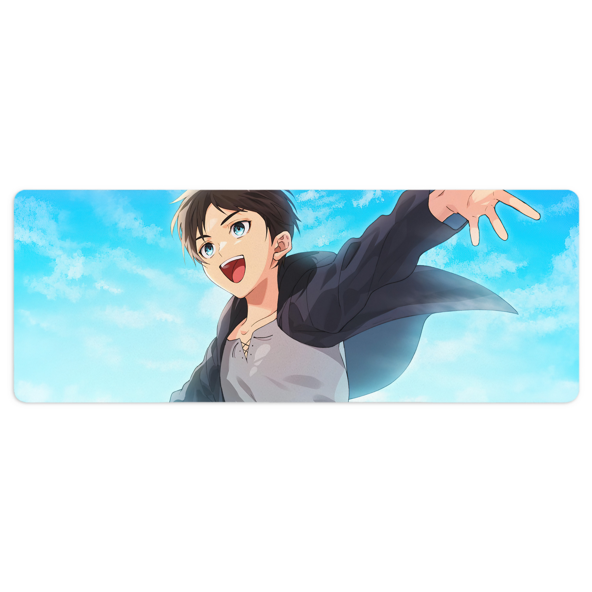 （画像用） 進撃の巨人 Attack on Titan ステッチ加工 大判デスクマット／滑り止めマウスパッド