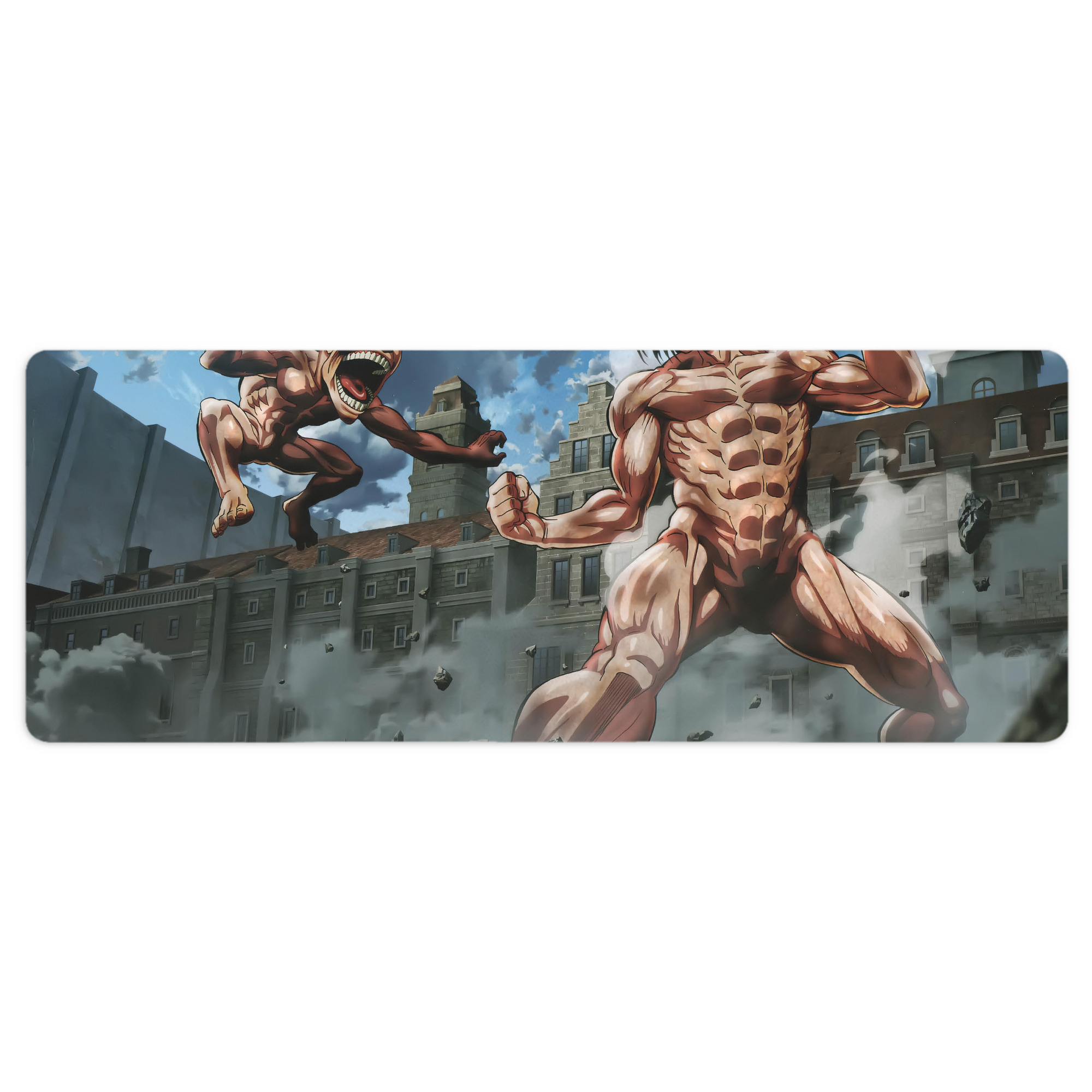 （画像用） 進撃の巨人 Attack on Titan ステッチ加工 大判デスクマット／滑り止めマウスパッド
