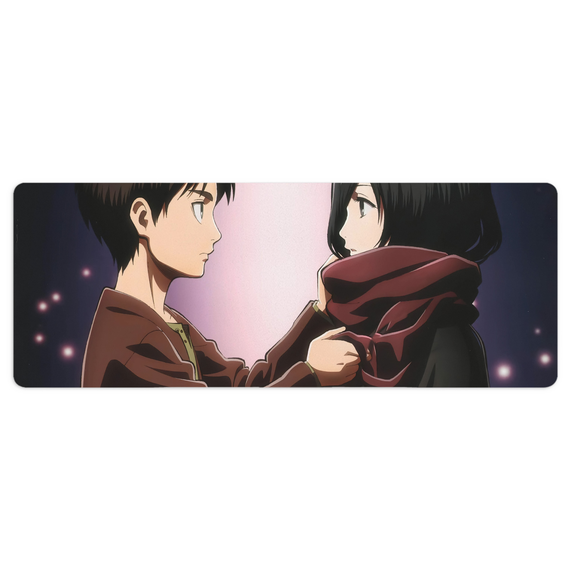 （画像用） 進撃の巨人 Attack on Titan ステッチ加工 大判デスクマット／滑り止めマウスパッド