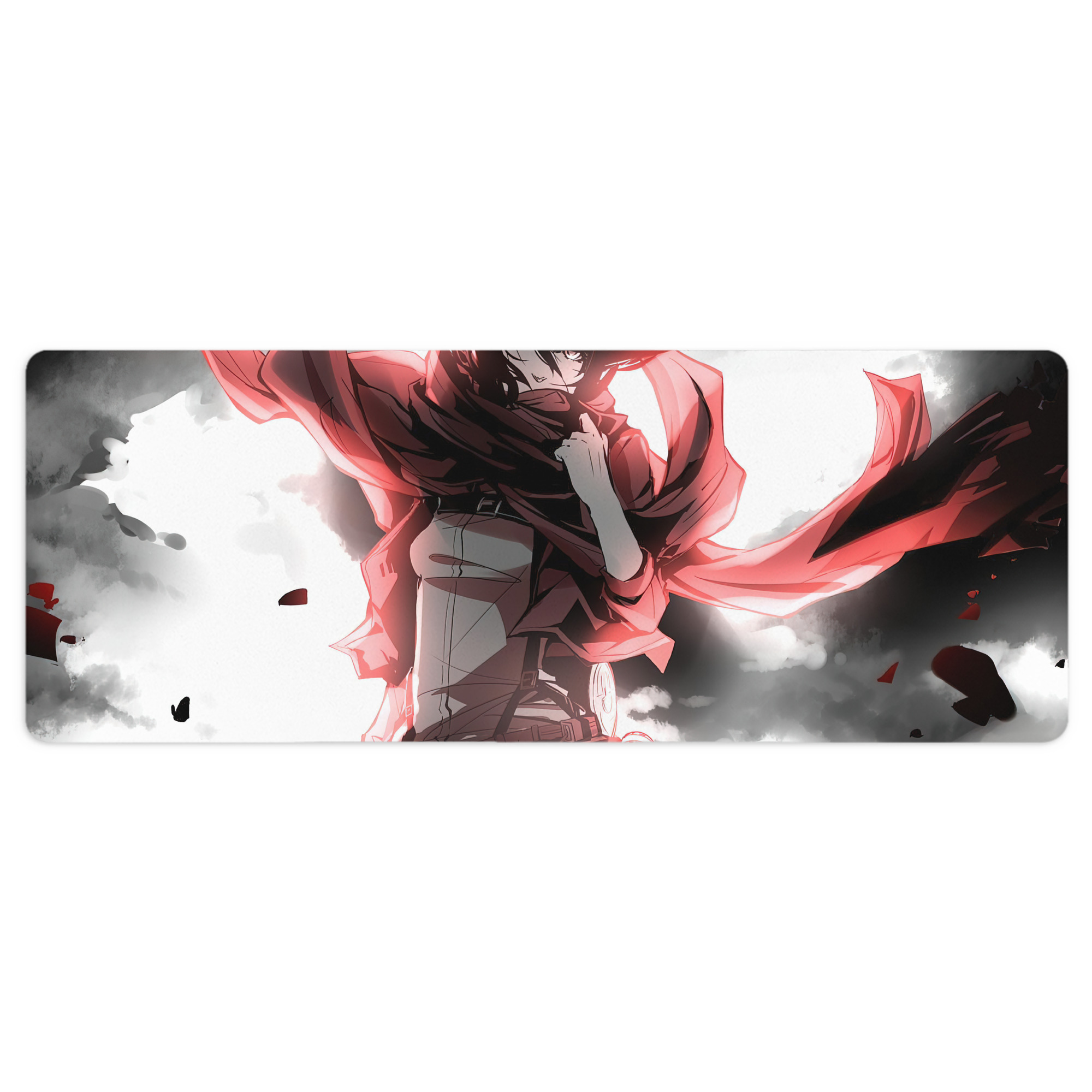 （画像用） 進撃の巨人 Attack on Titan ステッチ加工 大判デスクマット／滑り止めマウスパッド