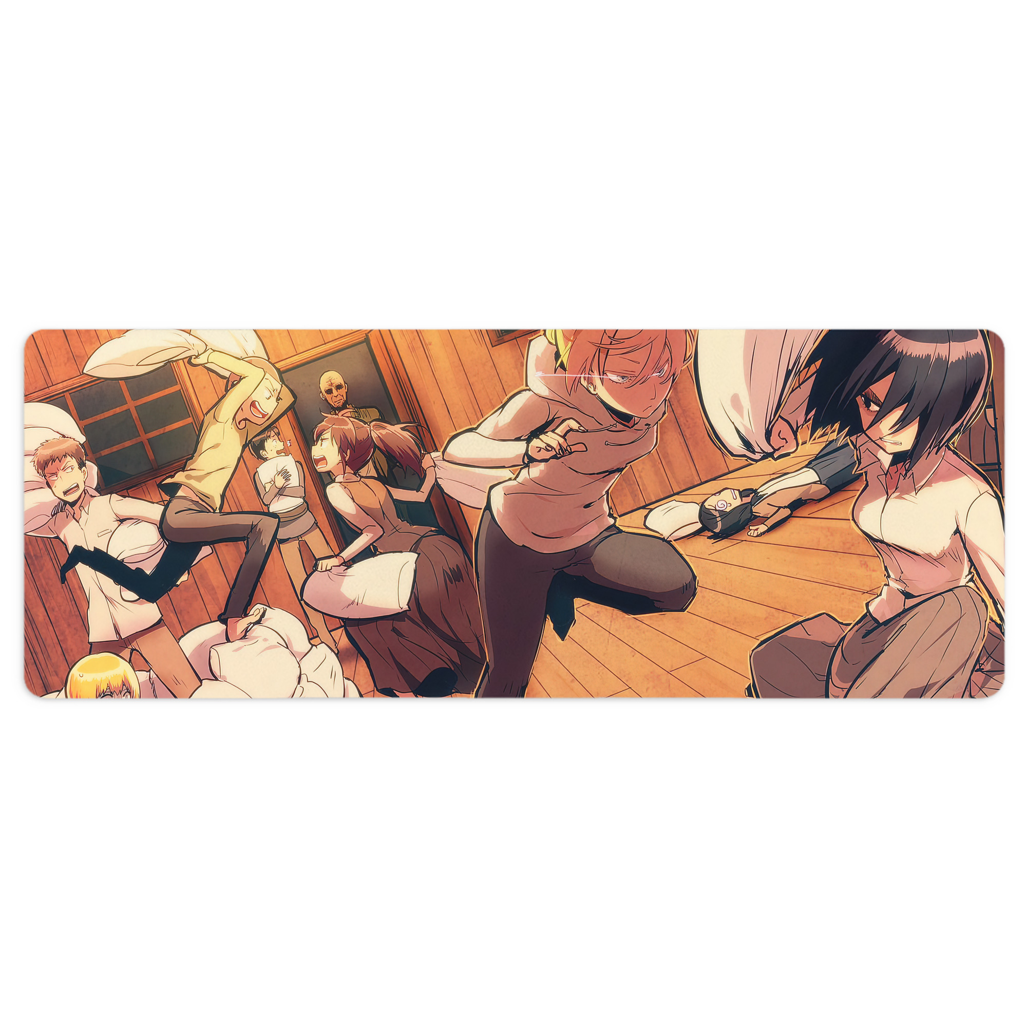 （画像用） 進撃の巨人 Attack on Titan ステッチ加工 大判デスクマット／滑り止めマウスパッド