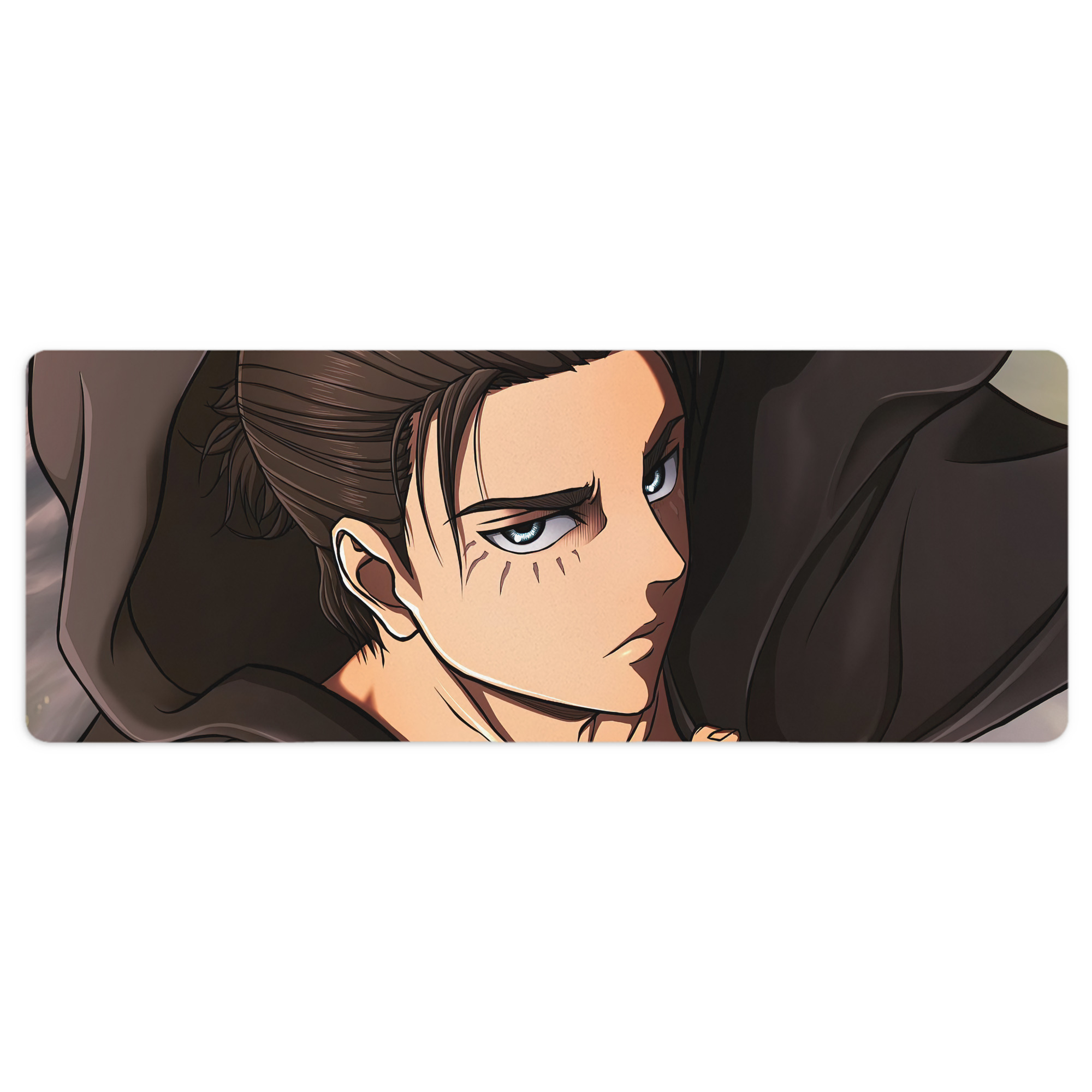 （画像用） 進撃の巨人 Attack on Titan ステッチ加工 大判デスクマット／滑り止めマウスパッド