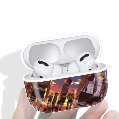 進撃の巨人 Attack on Titan 【AirPods Pro用】ハードシェル保護ケース 耐衝撃・防指紋・カラビナ付き商品仕様