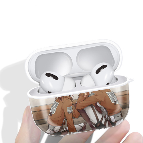 進撃の巨人 Attack on Titan 【AirPods Pro用】ハードシェル保護ケース 耐衝撃・防指紋・カラビナ付き商品仕様