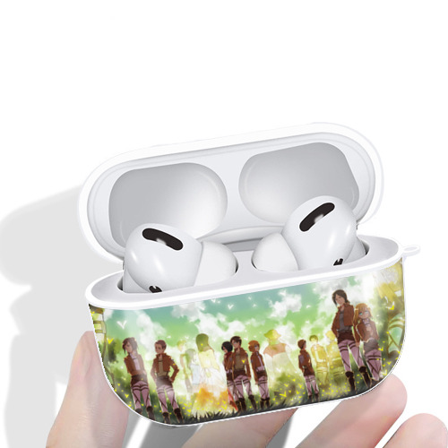 進撃の巨人 Attack on Titan 【AirPods Pro用】ハードシェル保護ケース 耐衝撃・防指紋・カラビナ付き商品仕様