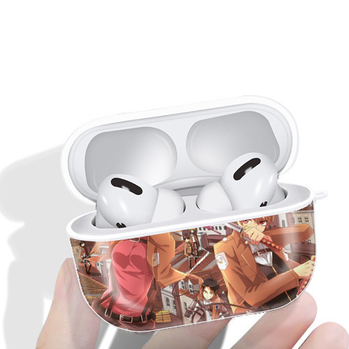 進撃の巨人 Attack on Titan 【AirPods Pro用】ハードシェル保護ケース 耐衝撃・防指紋・カラビナ付き商品仕様