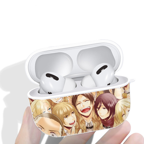 進撃の巨人 Attack on Titan 【AirPods Pro用】ハードシェル保護ケース 耐衝撃・防指紋・カラビナ付き商品仕様
