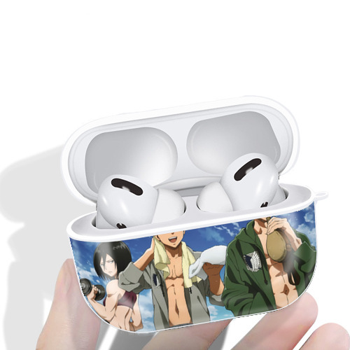 進撃の巨人 Attack on Titan 【AirPods Pro用】ハードシェル保護ケース 耐衝撃・防指紋・カラビナ付き商品仕様