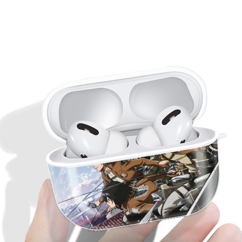 進撃の巨人 Attack on Titan 【AirPods Pro用】ハードシェル保護ケース 耐衝撃・防指紋・カラビナ付き商品仕様
