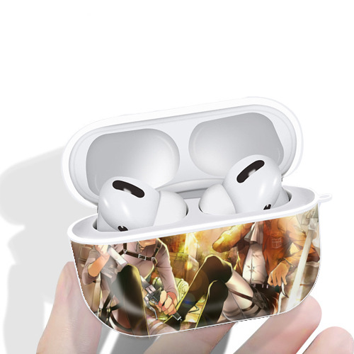 進撃の巨人 Attack on Titan 【AirPods Pro用】ハードシェル保護ケース 耐衝撃・防指紋・カラビナ付き商品仕様