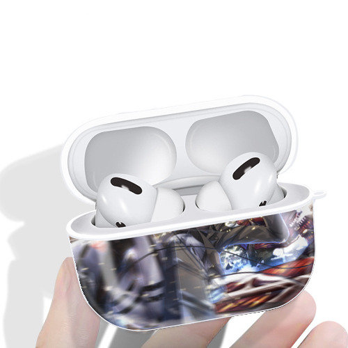 進撃の巨人 Attack on Titan 【AirPods Pro用】ハードシェル保護ケース 耐衝撃・防指紋・カラビナ付き商品仕様