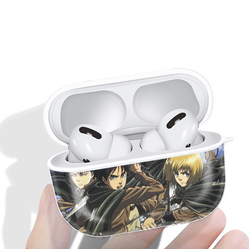 進撃の巨人 Attack on Titan 【AirPods Pro用】ハードシェル保護ケース 耐衝撃・防指紋・カラビナ付き商品仕様