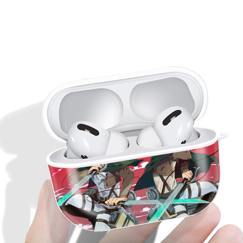 進撃の巨人 Attack on Titan 【AirPods Pro用】ハードシェル保護ケース 耐衝撃・防指紋・カラビナ付き商品仕様