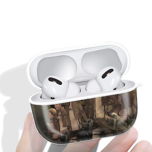 進撃の巨人 Attack on Titan 【AirPods Pro用】ハードシェル保護ケース 耐衝撃・防指紋・カラビナ付き商品仕様