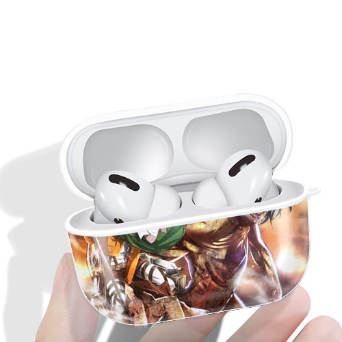 進撃の巨人 Attack on Titan 【AirPods Pro用】ハードシェル保護ケース 耐衝撃・防指紋・カラビナ付き商品仕様