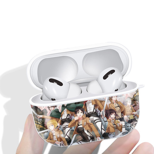 進撃の巨人 Attack on Titan 【AirPods Pro用】ハードシェル保護ケース 耐衝撃・防指紋・カラビナ付き商品仕様