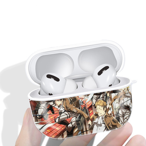 進撃の巨人 Attack on Titan 【AirPods Pro用】ハードシェル保護ケース 耐衝撃・防指紋・カラビナ付き商品仕様