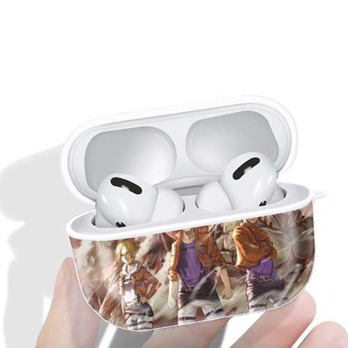 進撃の巨人 Attack on Titan 【AirPods Pro用】ハードシェル保護ケース 耐衝撃・防指紋・カラビナ付き商品仕様