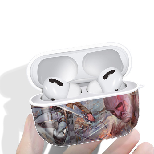 進撃の巨人 Attack on Titan 【AirPods Pro用】ハードシェル保護ケース 耐衝撃・防指紋・カラビナ付き商品仕様