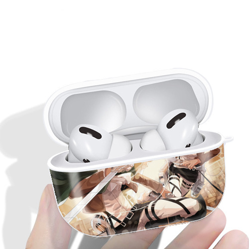 進撃の巨人 Attack on Titan 【AirPods Pro用】ハードシェル保護ケース 耐衝撃・防指紋・カラビナ付き商品仕様