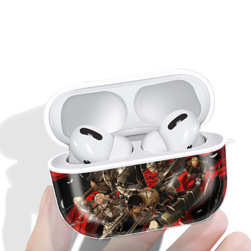 進撃の巨人 Attack on Titan 【AirPods Pro用】ハードシェル保護ケース 耐衝撃・防指紋・カラビナ付き商品仕様
