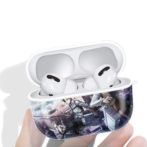 進撃の巨人 Attack on Titan 【AirPods Pro用】ハードシェル保護ケース 耐衝撃・防指紋・カラビナ付き商品仕様