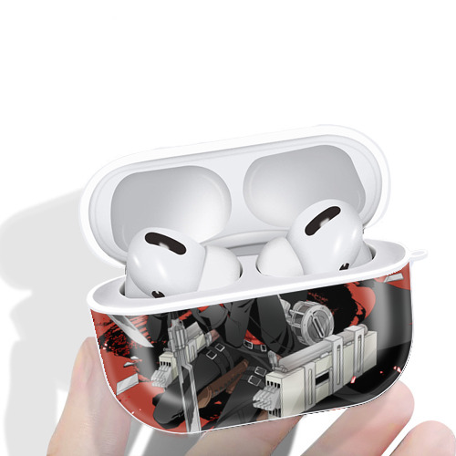 進撃の巨人 Attack on Titan 【AirPods Pro用】ハードシェル保護ケース 耐衝撃・防指紋・カラビナ付き商品仕様