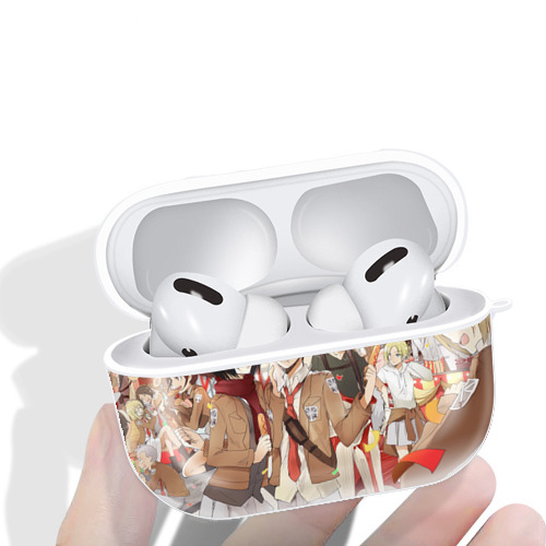 進撃の巨人 Attack on Titan 【AirPods Pro用】ハードシェル保護ケース 耐衝撃・防指紋・カラビナ付き商品仕様