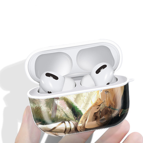 進撃の巨人 Attack on Titan 【AirPods Pro用】ハードシェル保護ケース 耐衝撃・防指紋・カラビナ付き商品仕様
