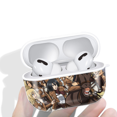 進撃の巨人 Attack on Titan 【AirPods Pro用】ハードシェル保護ケース 耐衝撃・防指紋・カラビナ付き商品仕様