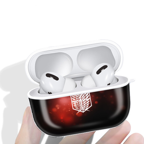 進撃の巨人 Attack on Titan 【AirPods Pro用】ハードシェル保護ケース 耐衝撃・防指紋・カラビナ付き商品仕様