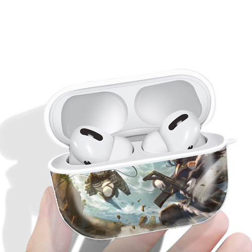 進撃の巨人 Attack on Titan 【AirPods Pro用】ハードシェル保護ケース 耐衝撃・防指紋・カラビナ付き商品仕様