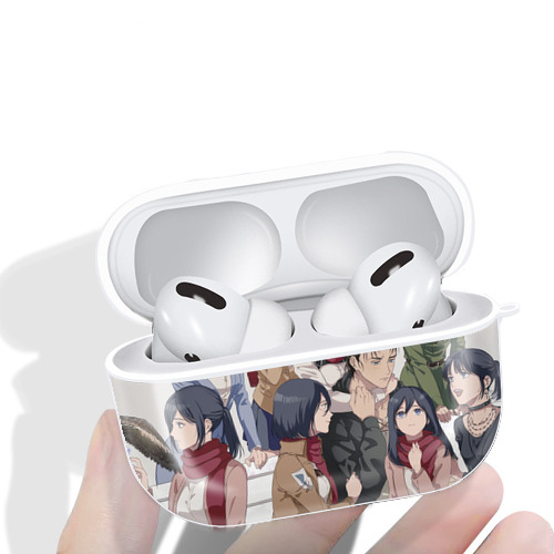 進撃の巨人 Attack on Titan 【AirPods Pro用】ハードシェル保護ケース 耐衝撃・防指紋・カラビナ付き商品仕様