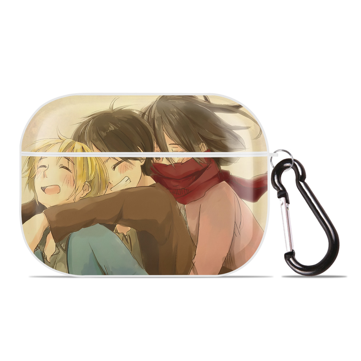 （画像用） 進撃の巨人 Attack on Titan 【AirPods Pro用】ハードシェル保護ケース 耐衝撃・防指紋・カラビナ付き商品仕様