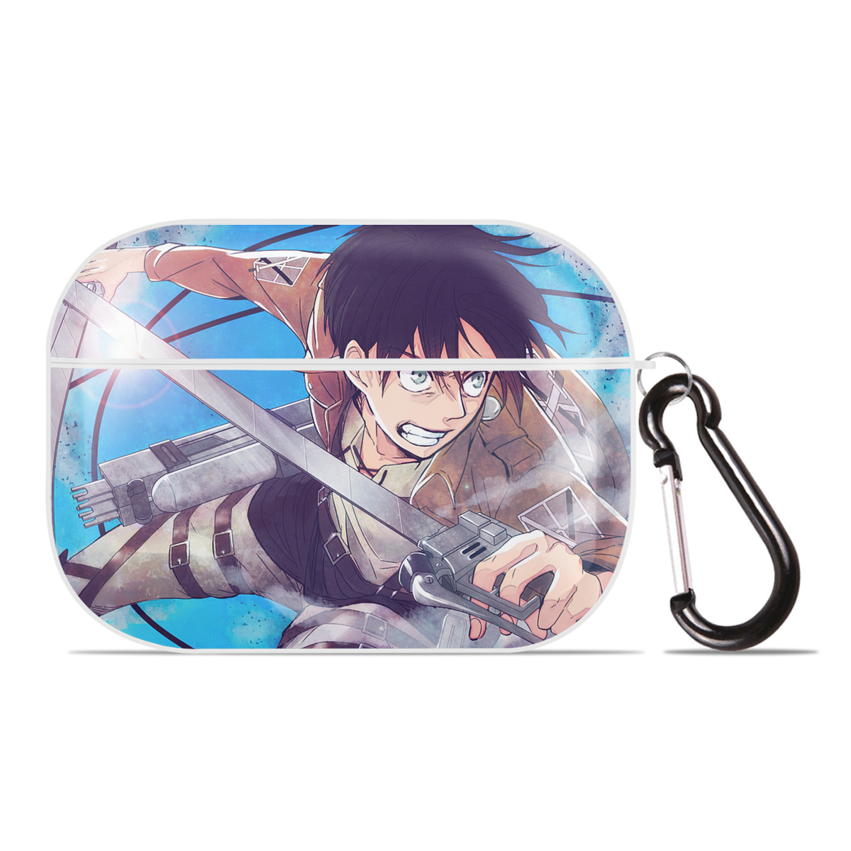 （画像用） 進撃の巨人 Attack on Titan 【AirPods Pro用】ハードシェル保護ケース 耐衝撃・防指紋・カラビナ付き商品仕様