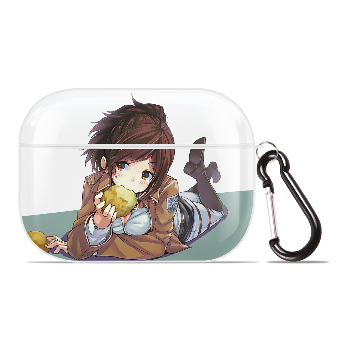 （画像用） 進撃の巨人 Attack on Titan 【AirPods Pro用】ハードシェル保護ケース 耐衝撃・防指紋・カラビナ付き商品仕様