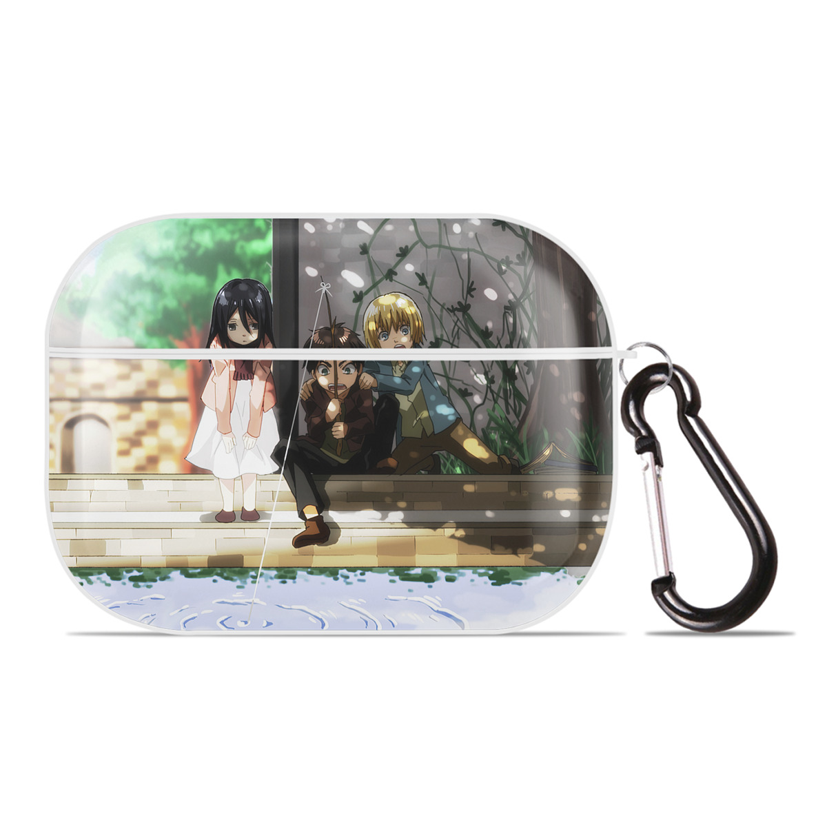 （画像用） 進撃の巨人 Attack on Titan 【AirPods Pro用】ハードシェル保護ケース 耐衝撃・防指紋・カラビナ付き商品仕様