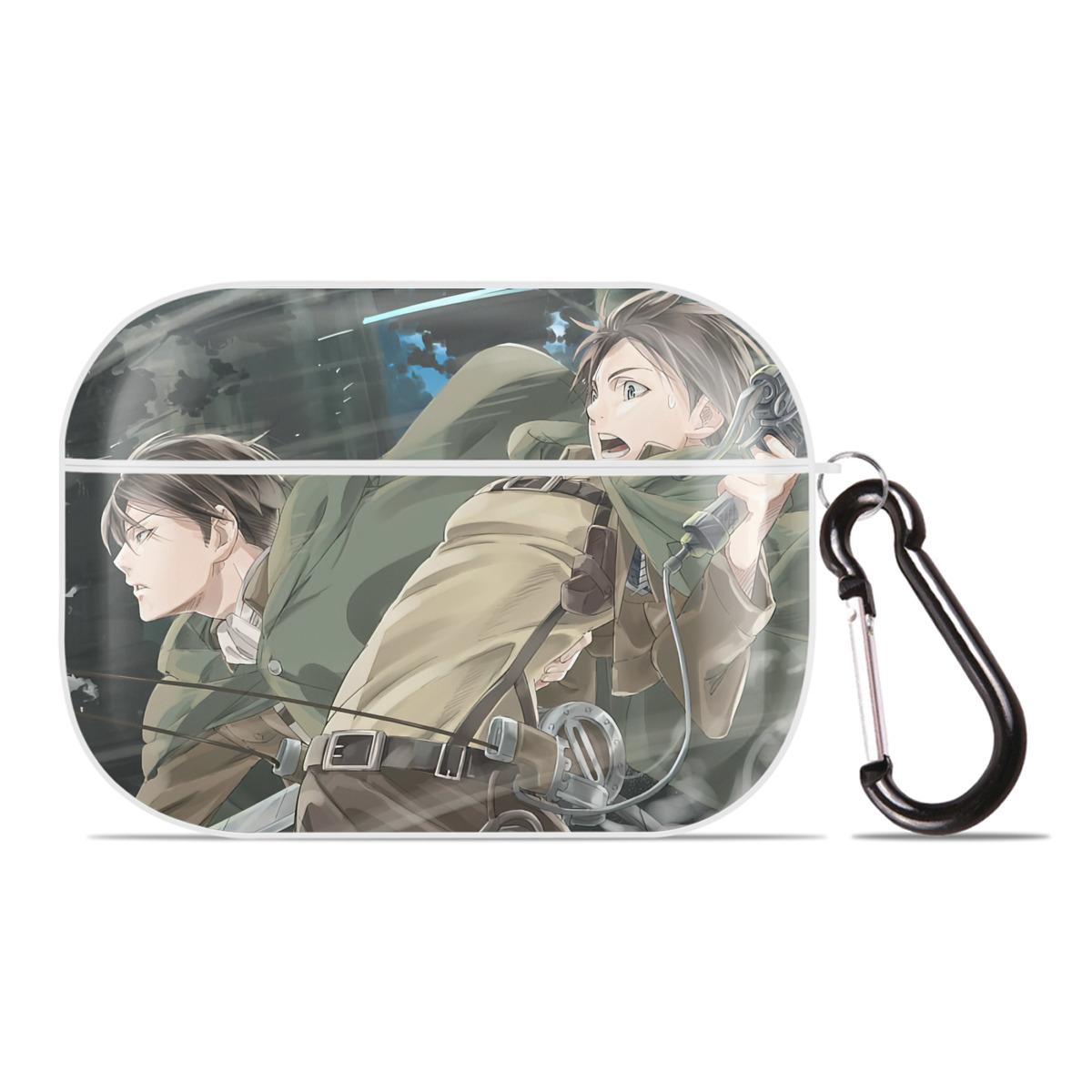 （画像用） 進撃の巨人 Attack on Titan 【AirPods Pro用】ハードシェル保護ケース 耐衝撃・防指紋・カラビナ付き商品仕様