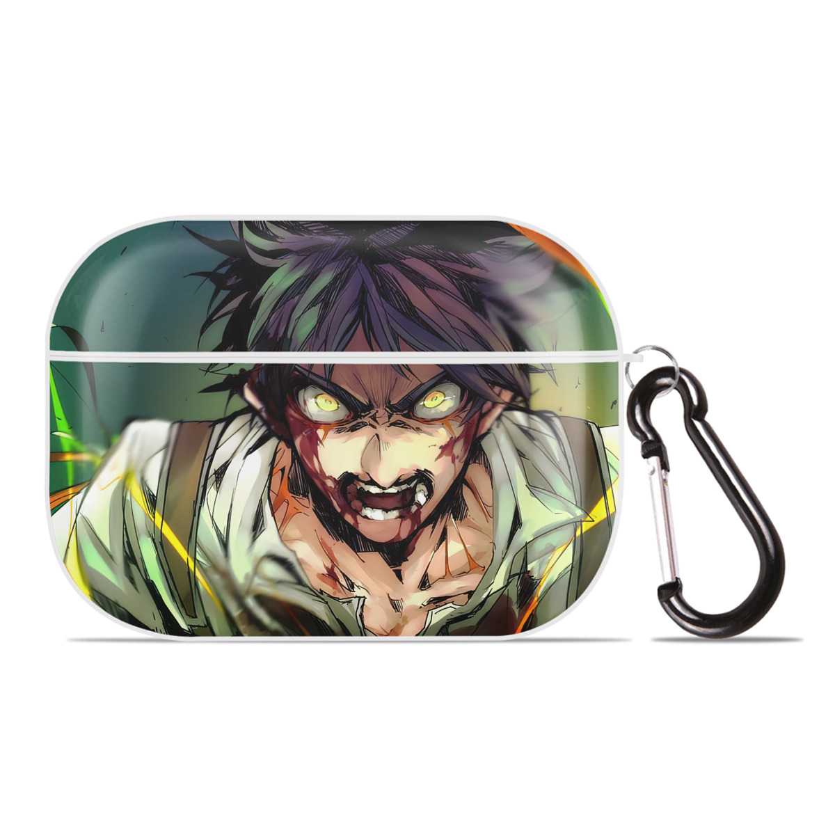 （画像用） 進撃の巨人 Attack on Titan 【AirPods Pro用】ハードシェル保護ケース 耐衝撃・防指紋・カラビナ付き商品仕様