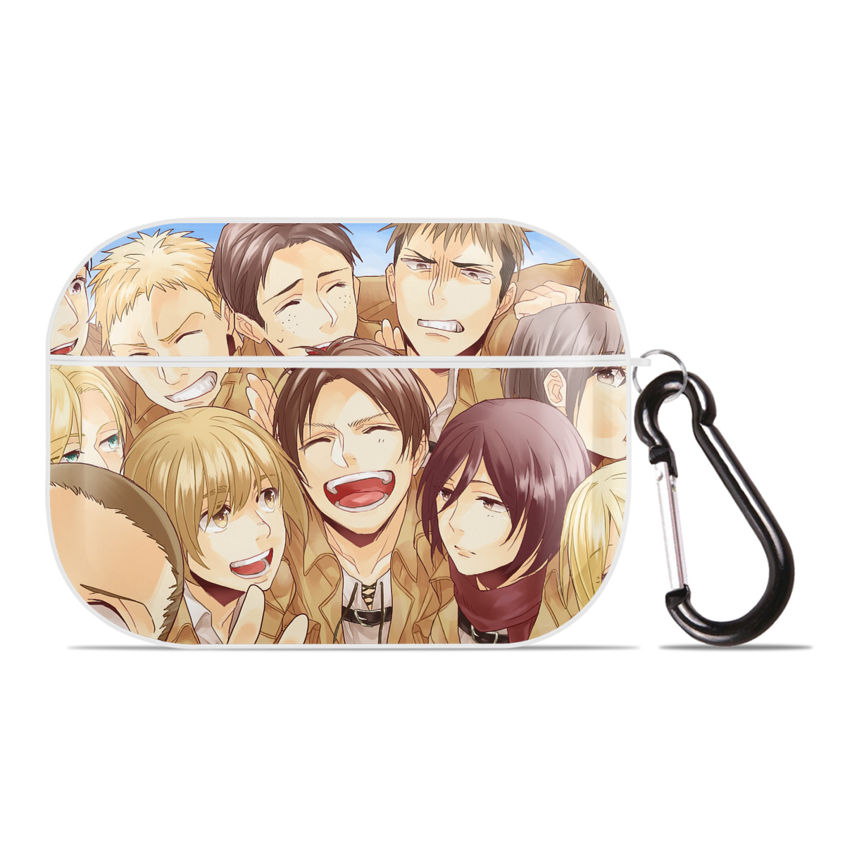 （画像用） 進撃の巨人 Attack on Titan 【AirPods Pro用】ハードシェル保護ケース 耐衝撃・防指紋・カラビナ付き商品仕様