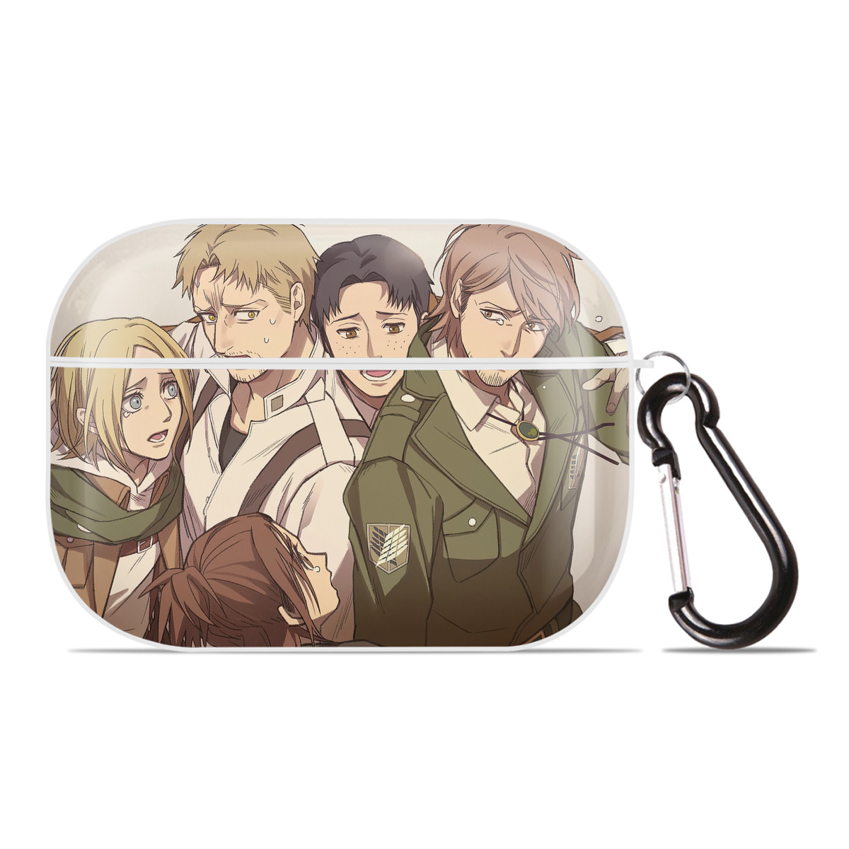 （画像用） 進撃の巨人 Attack on Titan 【AirPods Pro用】ハードシェル保護ケース 耐衝撃・防指紋・カラビナ付き商品仕様