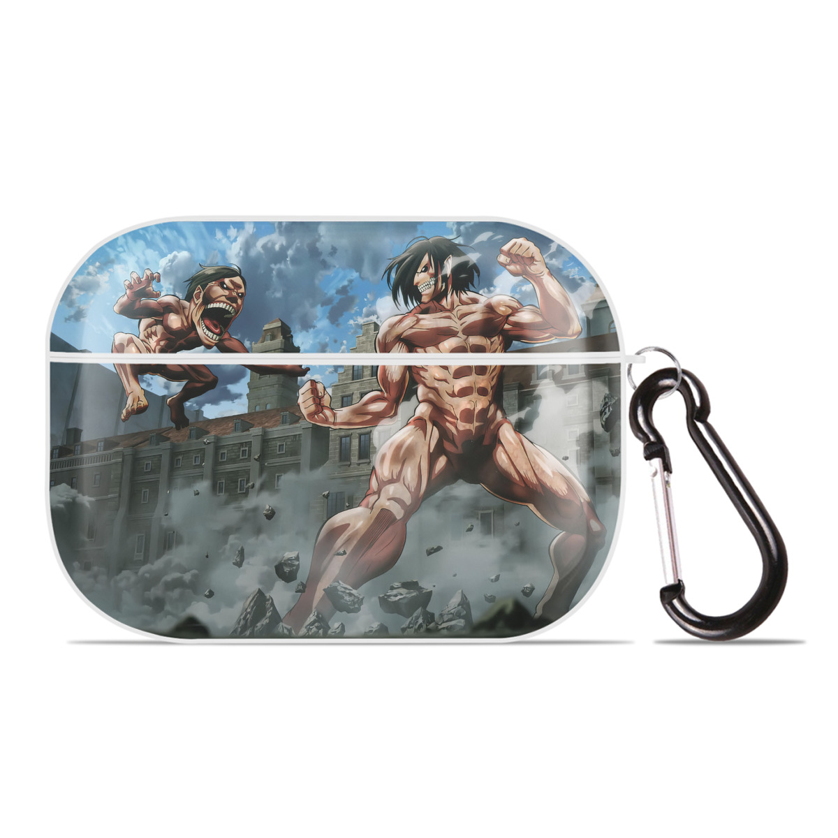 （画像用） 進撃の巨人 Attack on Titan 【AirPods Pro用】ハードシェル保護ケース 耐衝撃・防指紋・カラビナ付き商品仕様